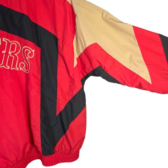 Vintage 90s NFL San Francisco 49ers Starter Pro Line Windbreaker Jacket - Picture 3 of 10